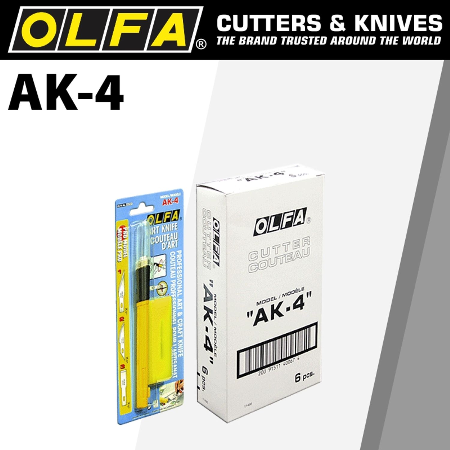 OLFA Art Knife Professional Includes 4 Assorted Blades